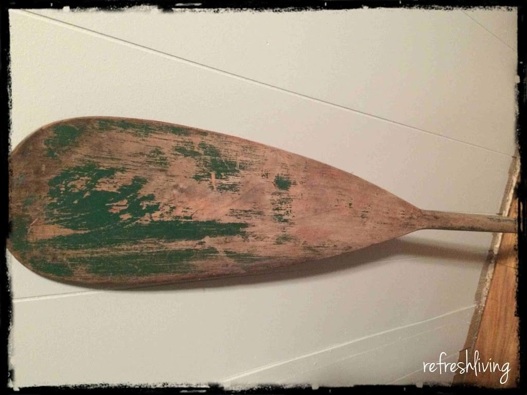 vintage boat oar decor ideas to make a address sign for lakehouse