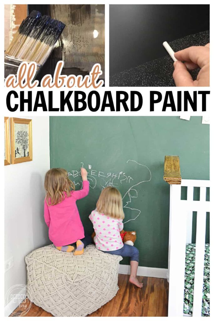 Kids Chalkboard Art Wall~How to turn a textured wall into a smooth