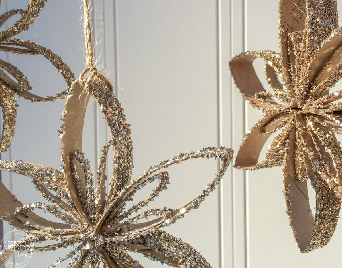 Toilet Paper Tube Snowflake Ornaments  Refresh Living