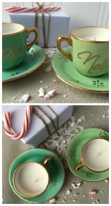 Upcycle tea cups to candles