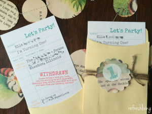 book theme party shower invitations