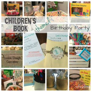 book theme birthday party baby shower