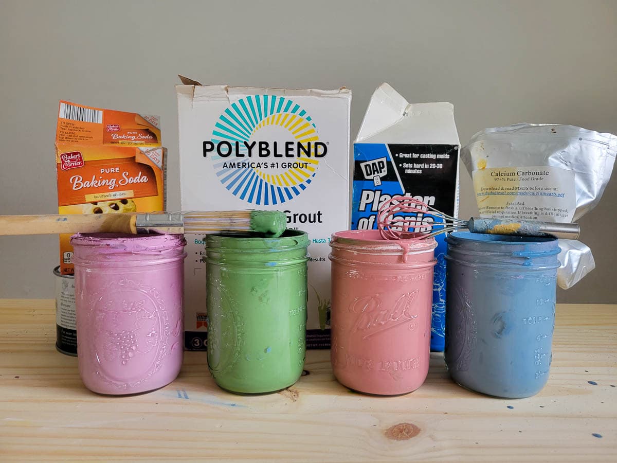 how to make white acrylic paint at home without chalk powder