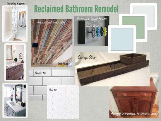design board reclaimed bathroom