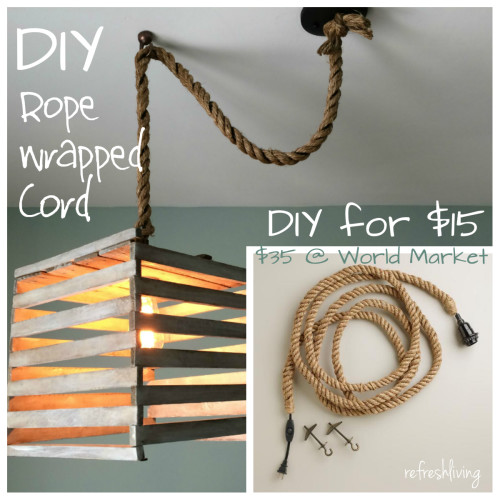 jute rope pendant cord