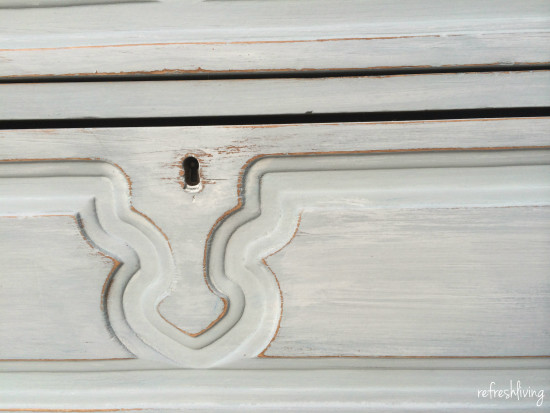 antique milk painted dresser grey blue