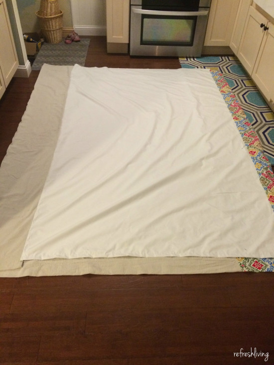 DIY drop cloth curtains 4
