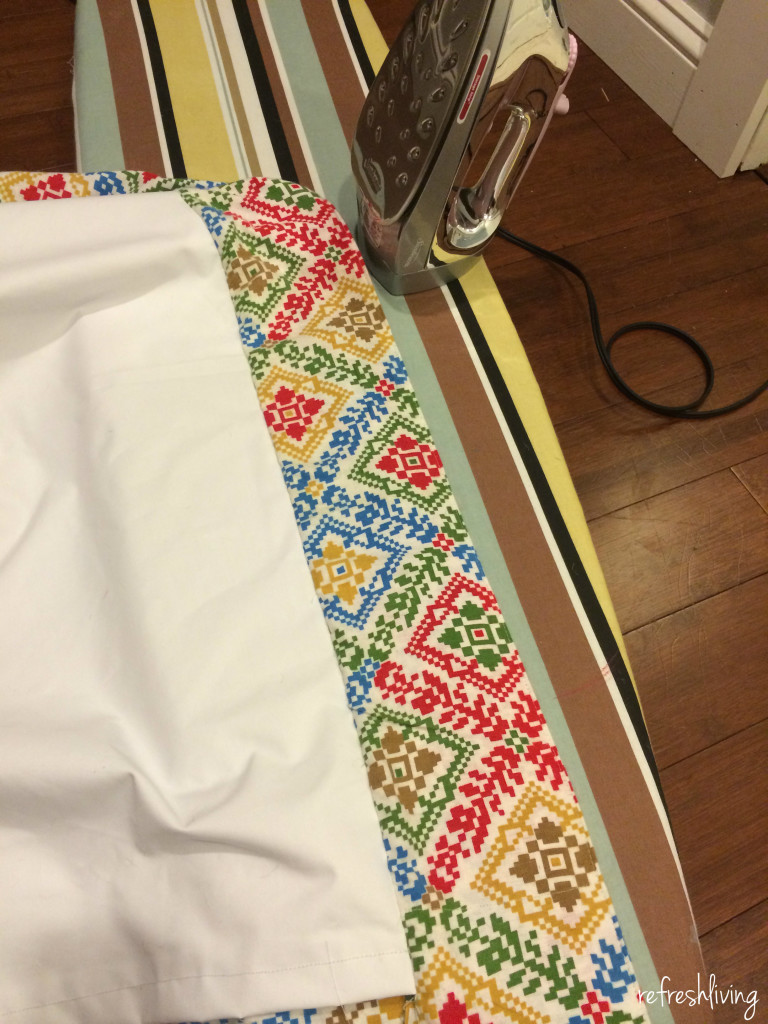how to sew DIY curtain panels for large windows