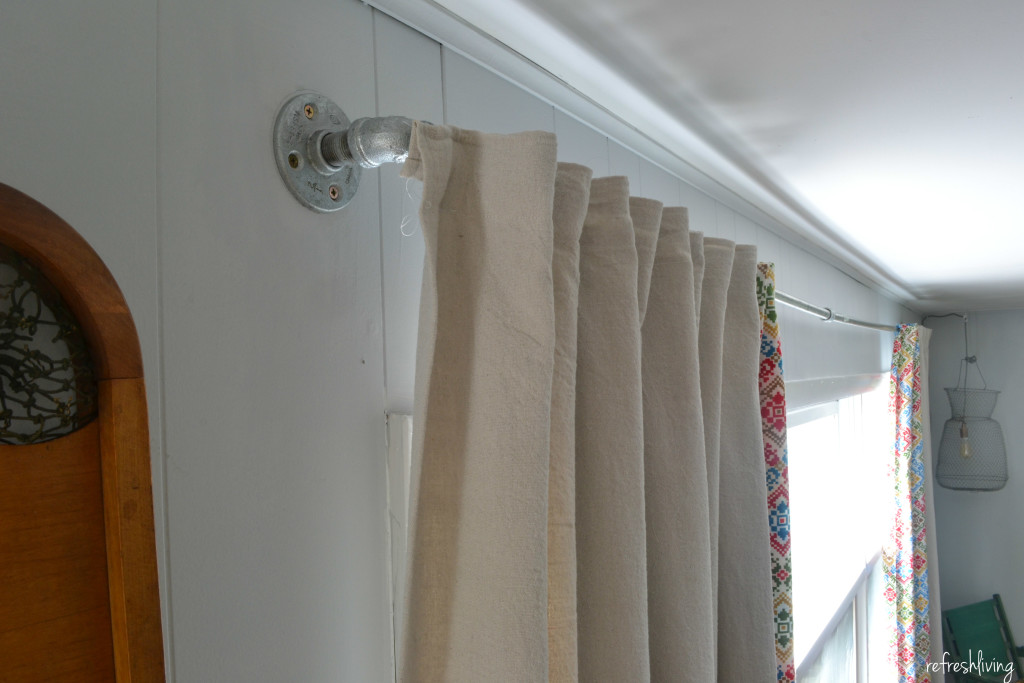 drop cloth curtains for large windows