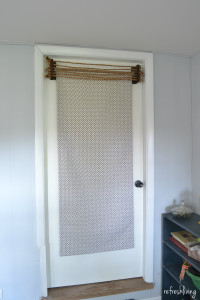 add fabric to roller shade