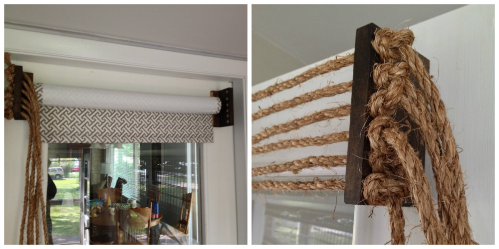 Rustic Rope DIY Valance • Refresh Living