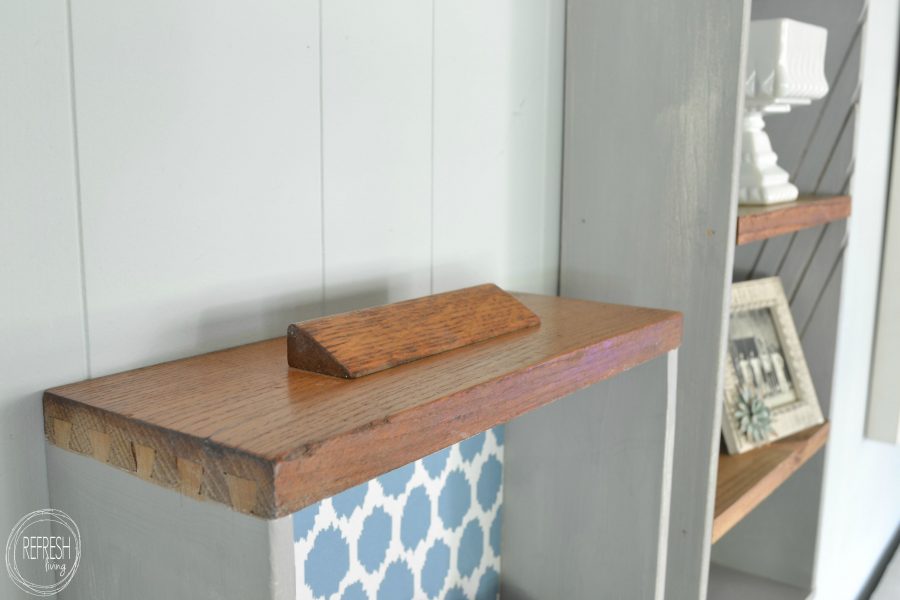 add shelves to the inside of an old drawer to create small shelves