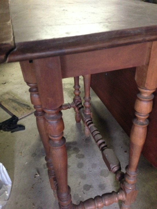 antique gate leg table before