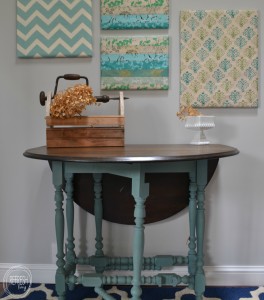 painted gate leg table