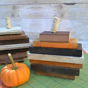 Use up leftover scrap wood to create little pumpkins | easy DIY wood pumpkins