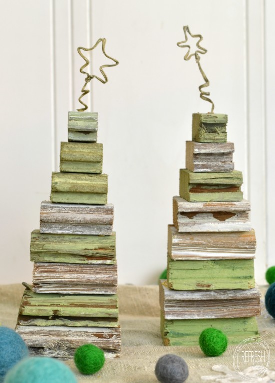 diy christmas trees with scrap wood