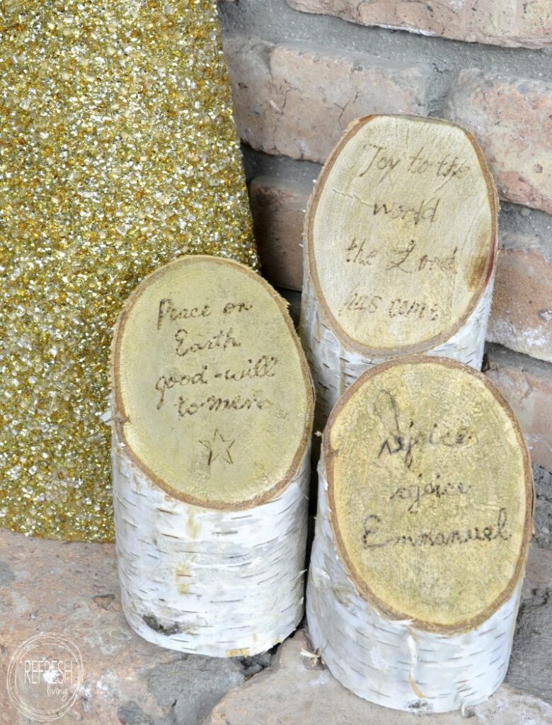 birch pillars with christmas lyrics