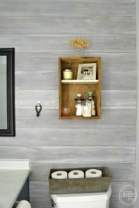 Install a DIY plank wall | how to whitewash wood | whitewashed horizontal plank wall | whitewash ship lap wall
