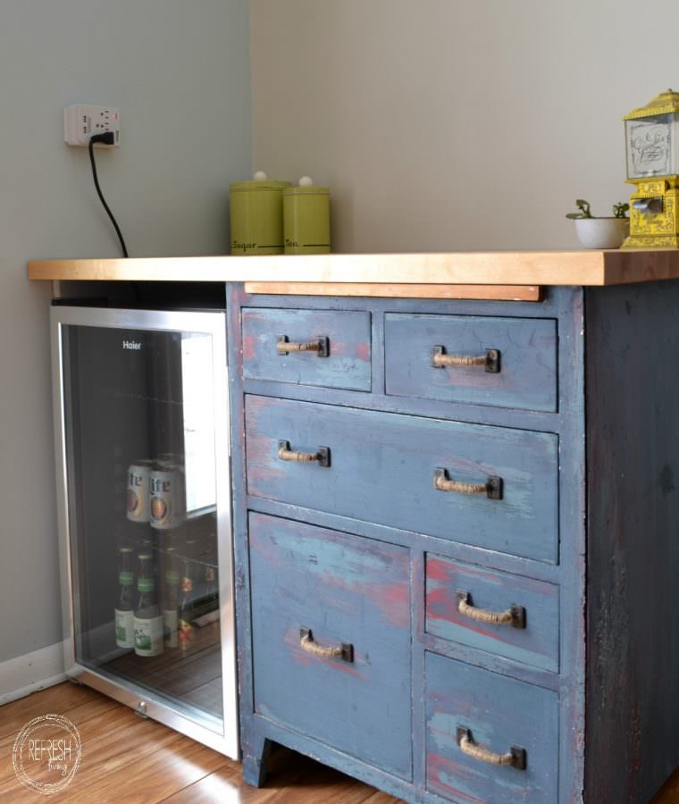 Refinished Antique Baker's Cabinet - Reused to Create ...