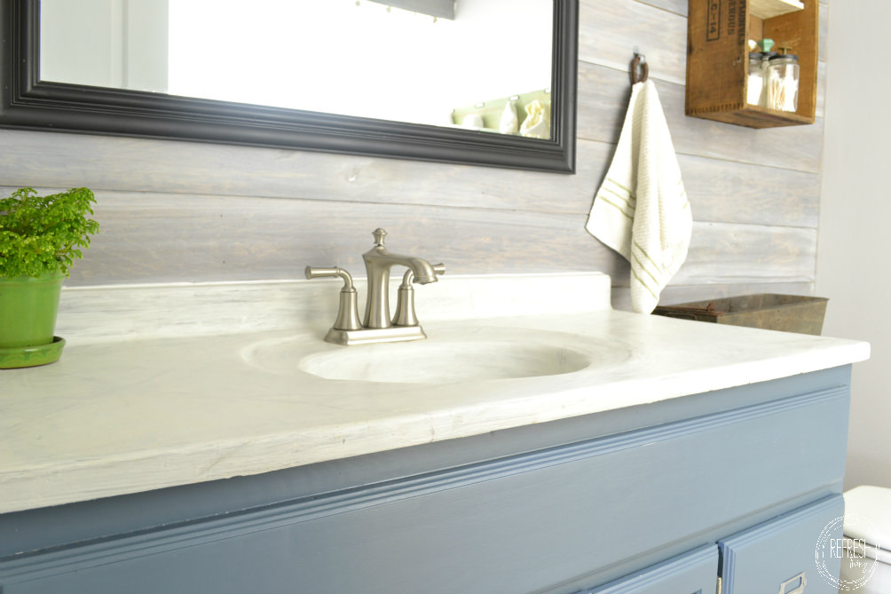 white marble countertops bathroom