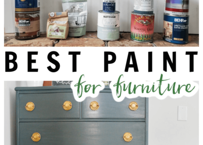 Wondering what type of paint is the best for painting furniture? THIS post has all the answers and compares many different types to give the pros and cons of each.