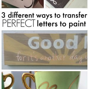 Easily transfer letters to paint | How to paint perfect letters | Transfer printed words to paint