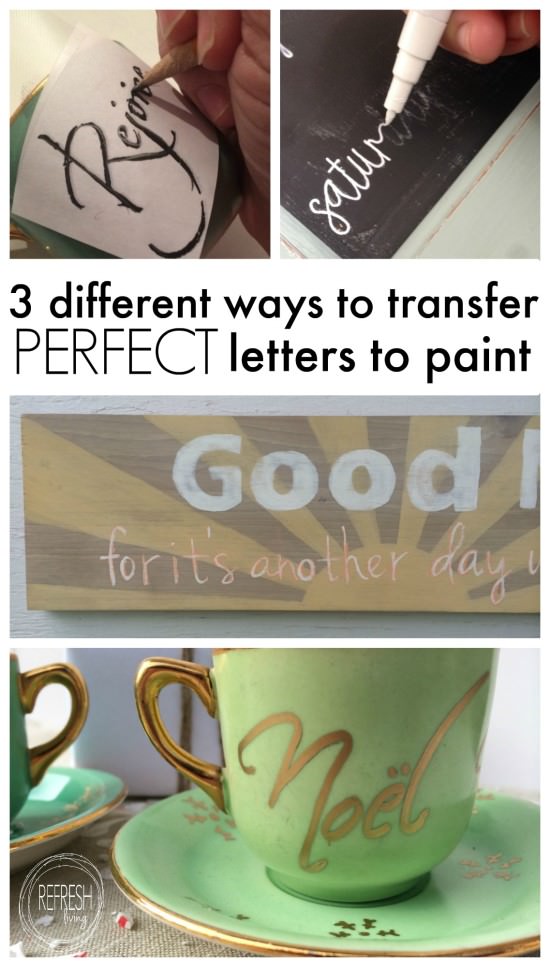 best way to transfer letters to print