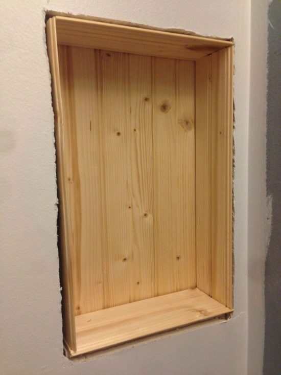 build a recessed shelf in your wall