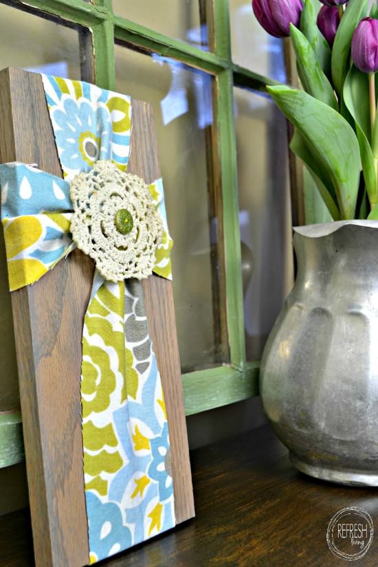 diy fabric cross