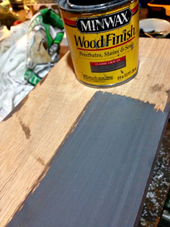 gray stained oak