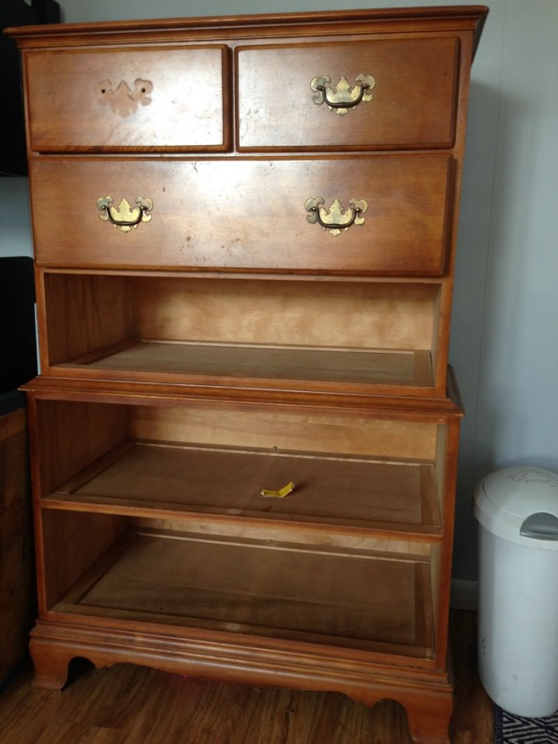 Refinished Dresser Without Drawers Into Beach Storage Refresh Living