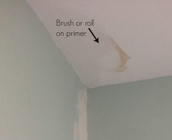 How To Cover Up Water Stains On The Ceiling Plus A New Paint