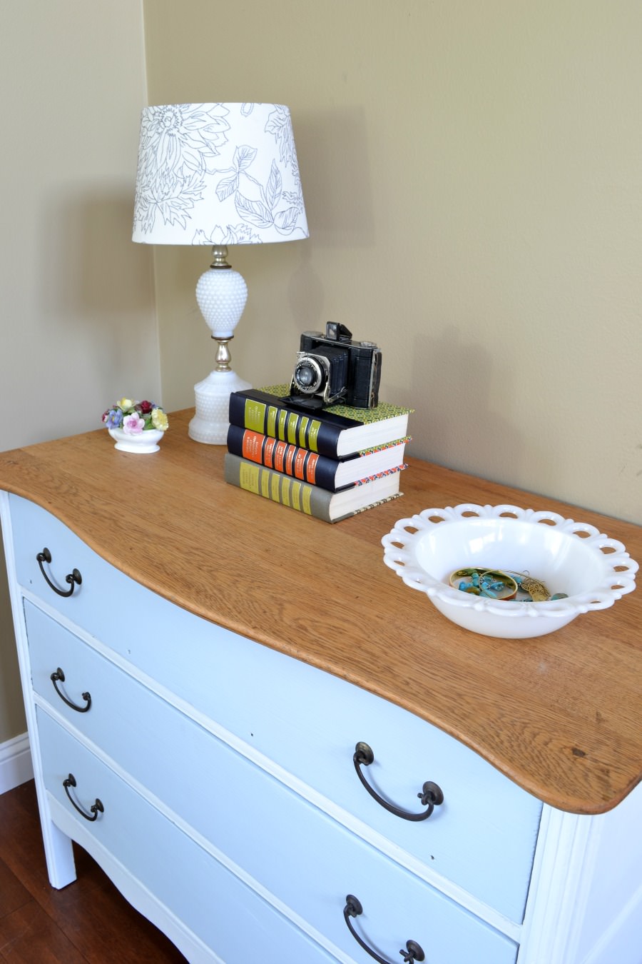 Painted Dresser With Wood Top Refresh Living