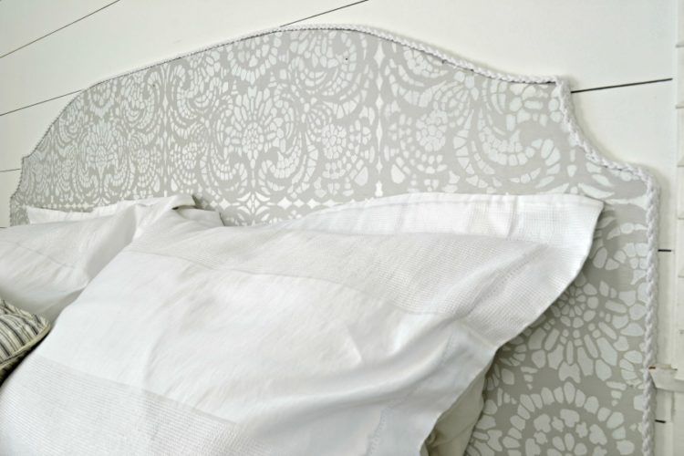 How to Make a Headboard with a Stencil • Refresh Living