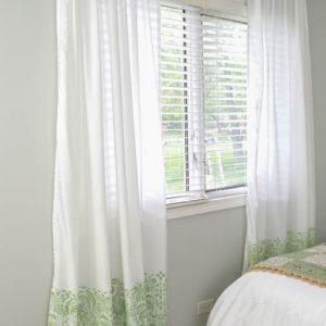 Cheap DIY Curtains Made with Sheets