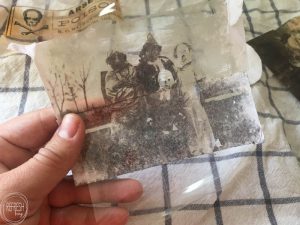 Who knew you could use packing tape to transfer images to create a clear background?! It looks like printing on transparency film!