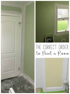 Paint a room like a professional! What's the correct order for painting a room? There really is a "right way" that will help you to save time and to paint clean lines throughout the room.