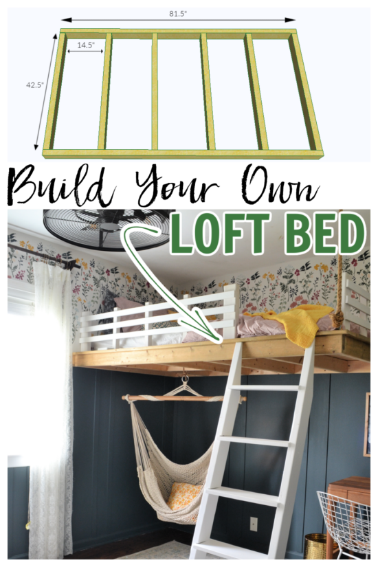 Easy to Build DIY Loft Bed - Refresh Living