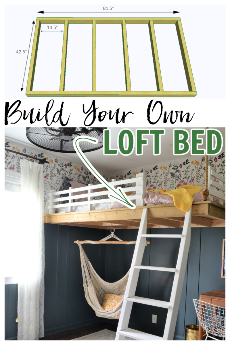 Easy to Build DIY Loft Bed Refresh Living