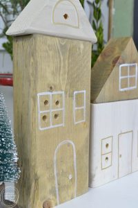 What a great idea to use up leftover scrap wood. This DIY Christmas village looks so easy to make.