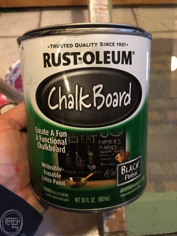How to Use Chalkboard Paint on Glass • Refresh Living