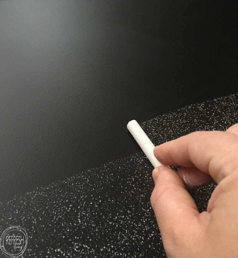 how to condition a chalkboard before writing on it