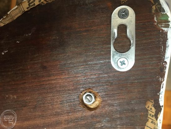 All the details you will need to create a recessed hole for installing decorative knobs on a piece of wood.