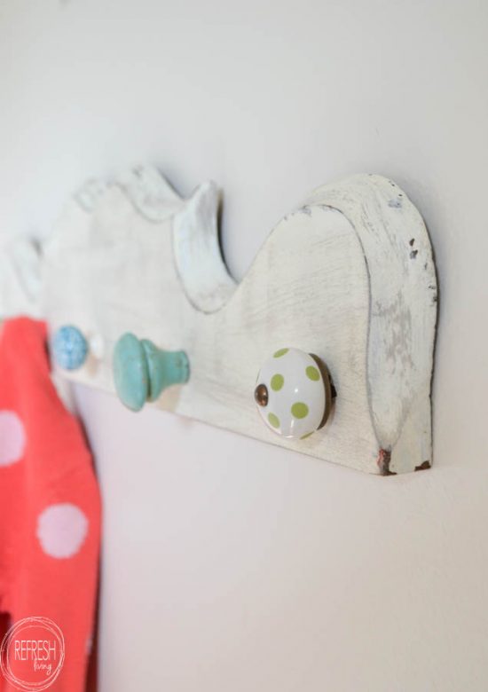 How To Make A Coat Rack From Decorative Knobs Refresh Living