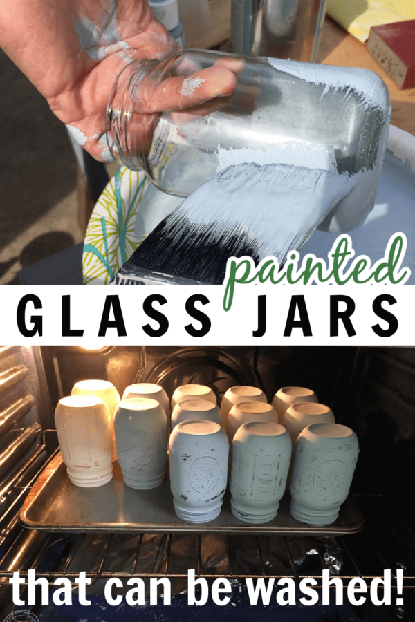 chalk paint on glass jars that can be washed (1) Refresh Living