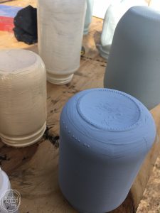 paint glass wash chalk spring diy jars centerpiece won