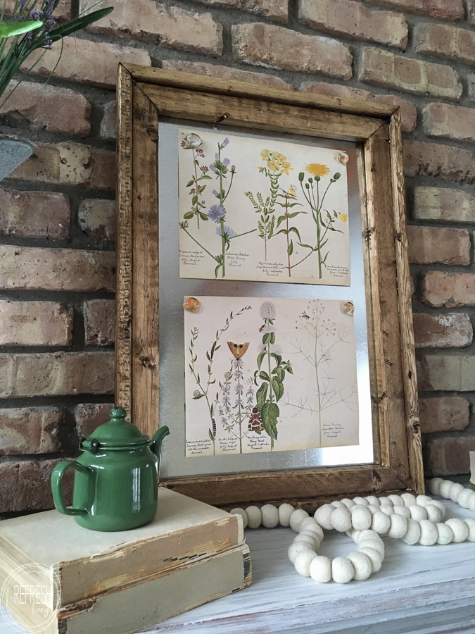 Four free vintage botanical prints are the perfect way to decorate for spring!