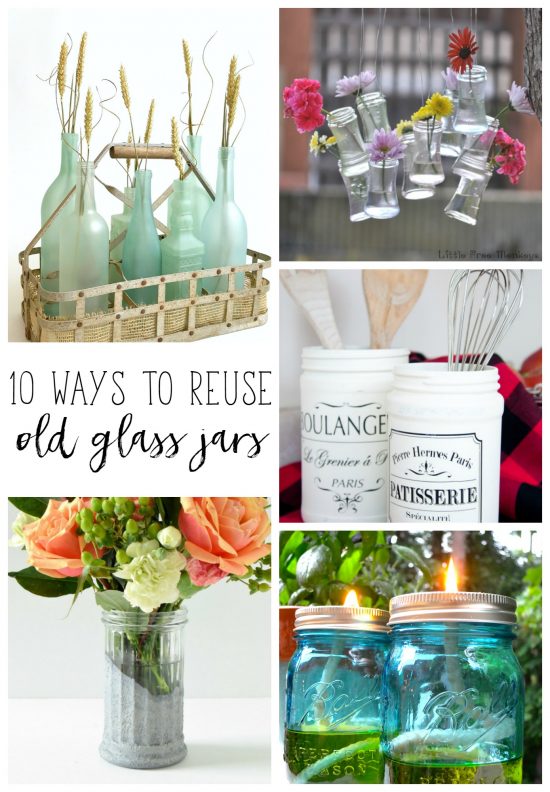 These DIY projects are brilliant AND they allow you to reuse old glass jars or mason jars.