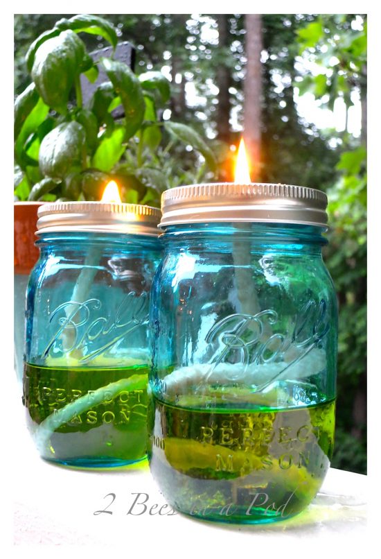 These DIY projects are brilliant AND they allow you to reuse old glass jars or mason jars. 