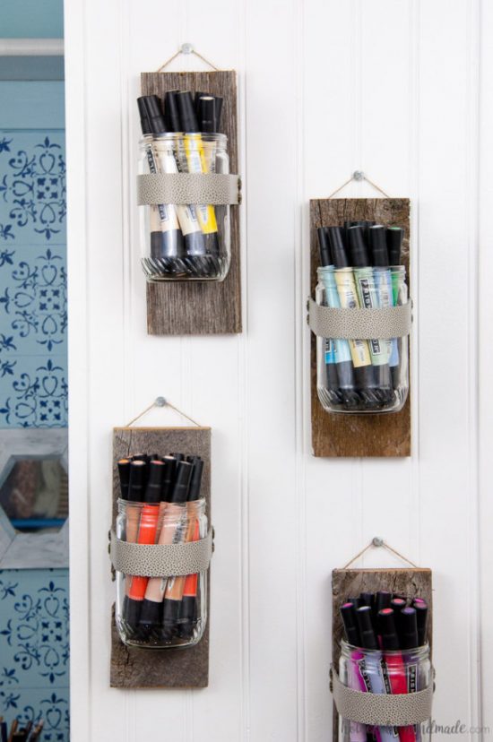 These DIY projects are brilliant AND they allow you to reuse old glass jars or mason jars. 